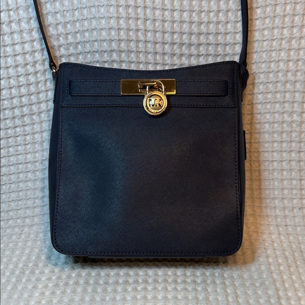 Michael Kors Hamilton Crossbody Bag - Navy Blue